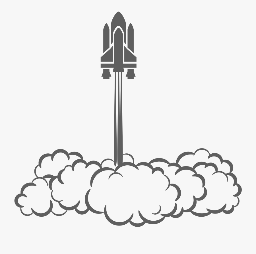 Pin Space Clipart Rocket Launching - Rocket Take Off Clipart, Transparent Clipart