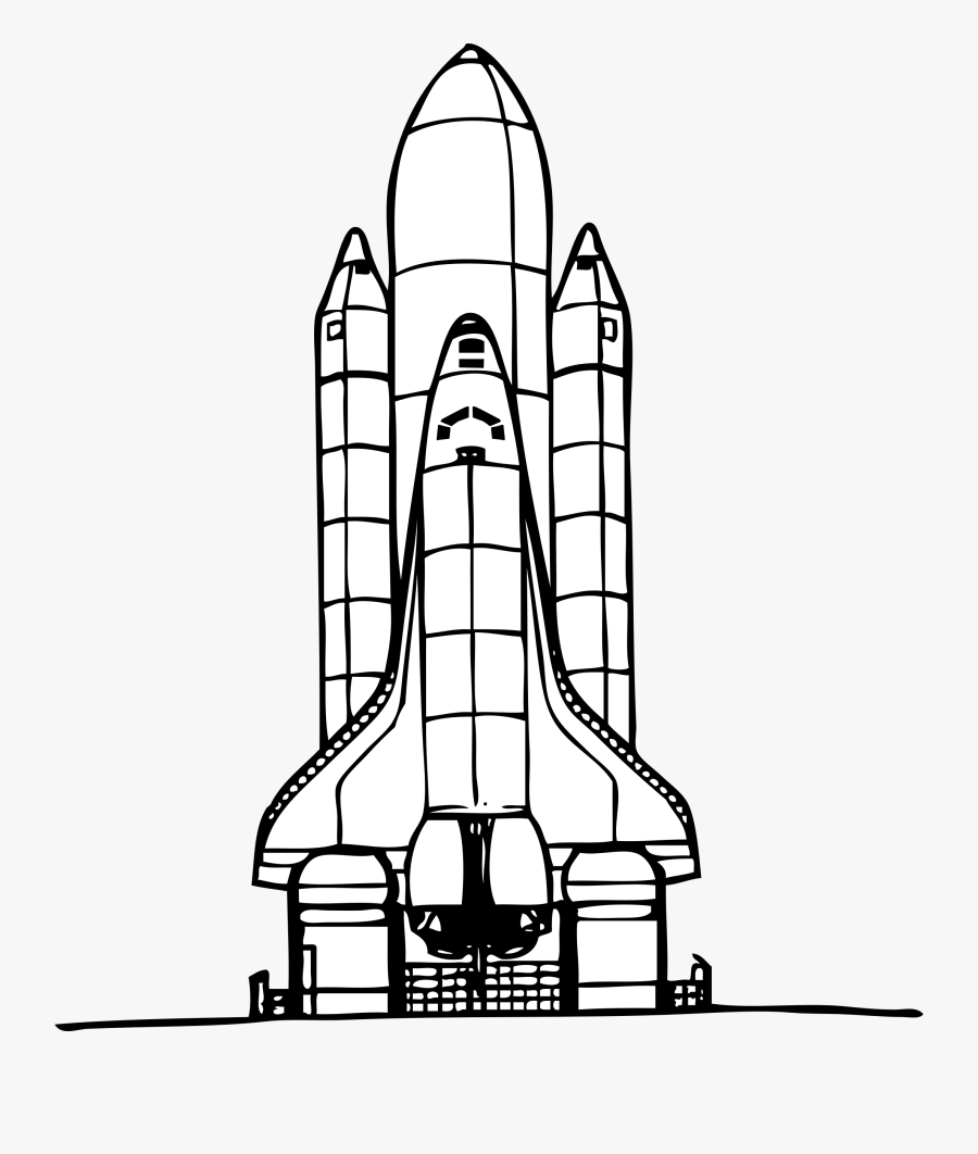 28 Collection Of Space Shuttle Clipart Black And White - Space Shuttle Black And White, Transparent Clipart