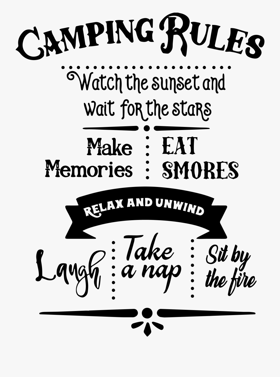 Pin By Anita Thorpe - Camping Clip Art Black And White Funny, Transparent Clipart