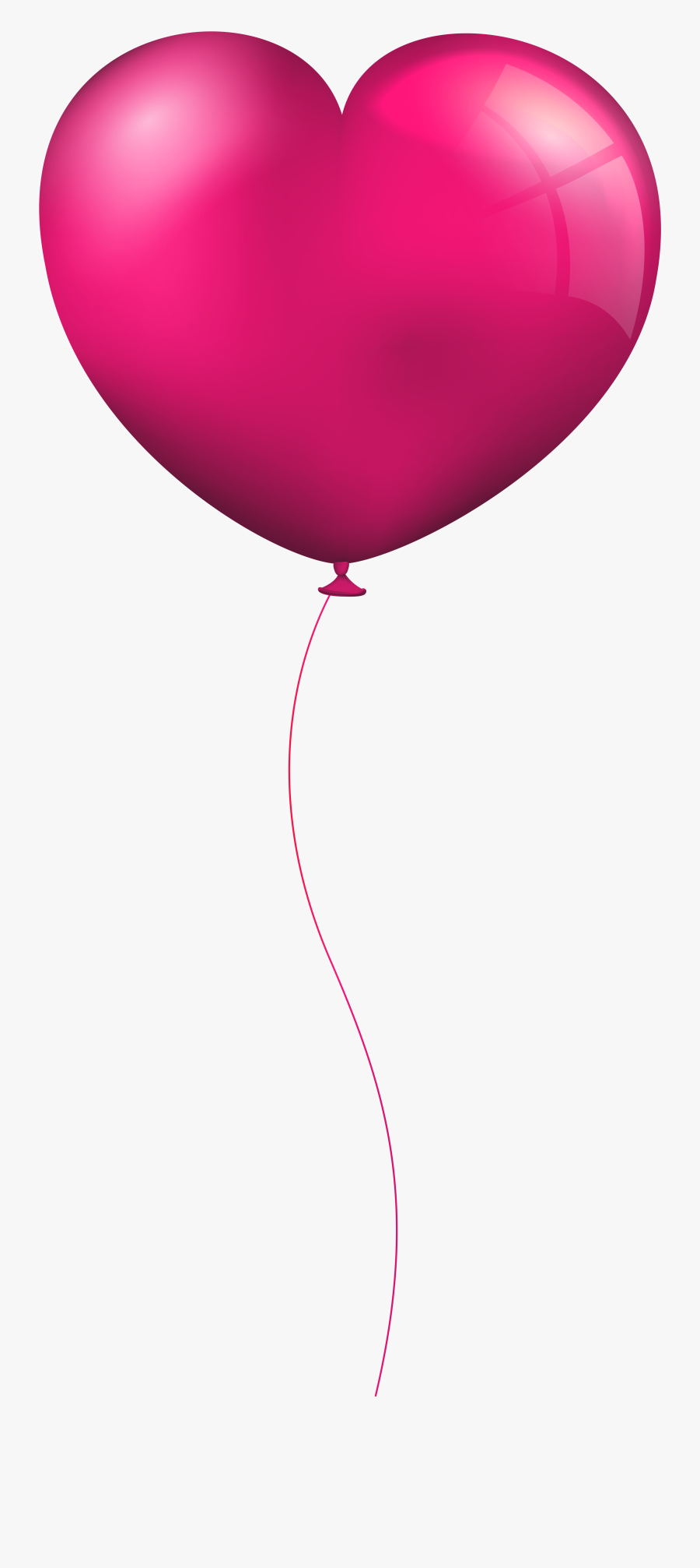 Transparent Balloon Clip Art - Pink Heart Balloon Clipart, Transparent Clipart