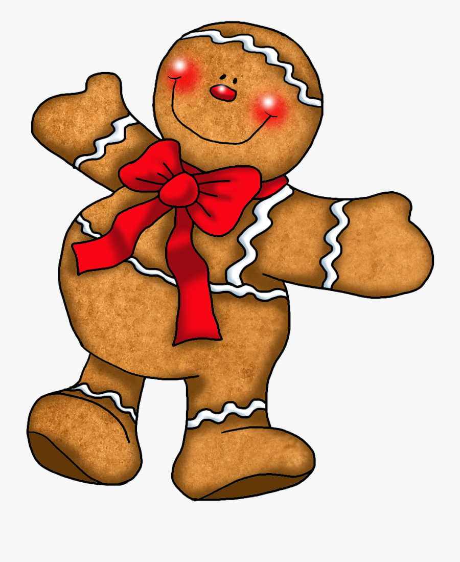 Gingerbread Man Clipart Kid - Printable Christmas Gingerbread Man, Transparent Clipart