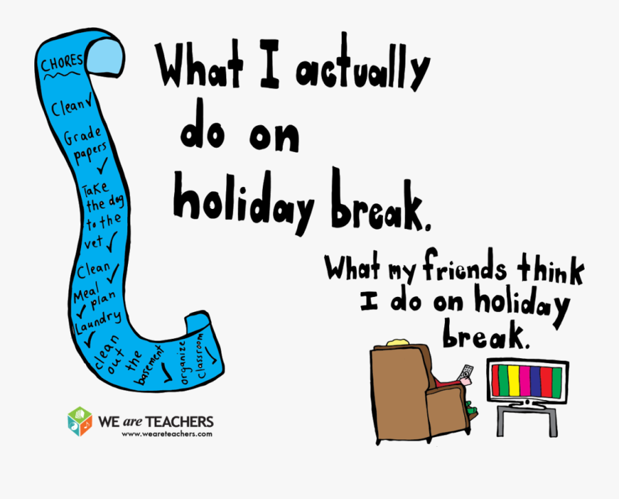 Spring Break Clipart Teacher - Holiday Memes For Teachers, Transparent Clipart