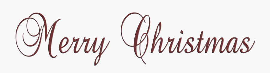 Merry Christmas Text Merry Christmas Typography - White Merry Christmas Text Png, Transparent Clipart