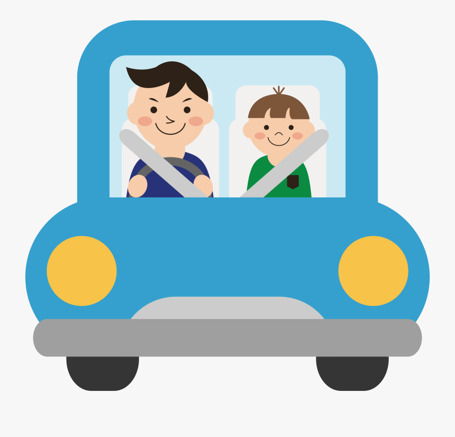 Clipart - Car Trip Clip Art, Transparent Clipart