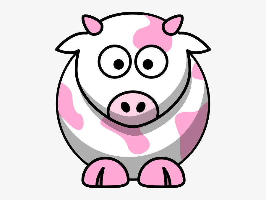 Light Pink Cow Clip Art - Pink Cow Clipart, Transparent Clipart
