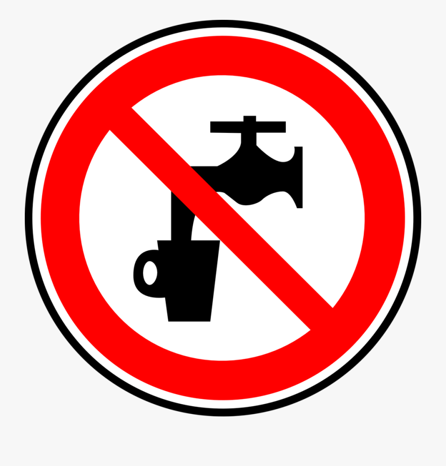 Don T Waste Water Symbol, Transparent Clipart