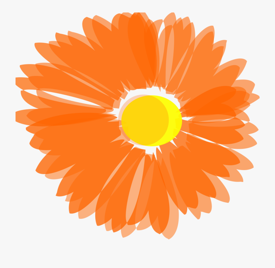 Happy Spring Break - Orange Flower Clipart, Transparent Clipart