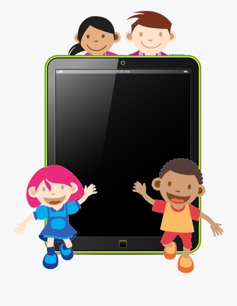 Pad Clipart Kid - Kids Ipad Cartoon, Transparent Clipart