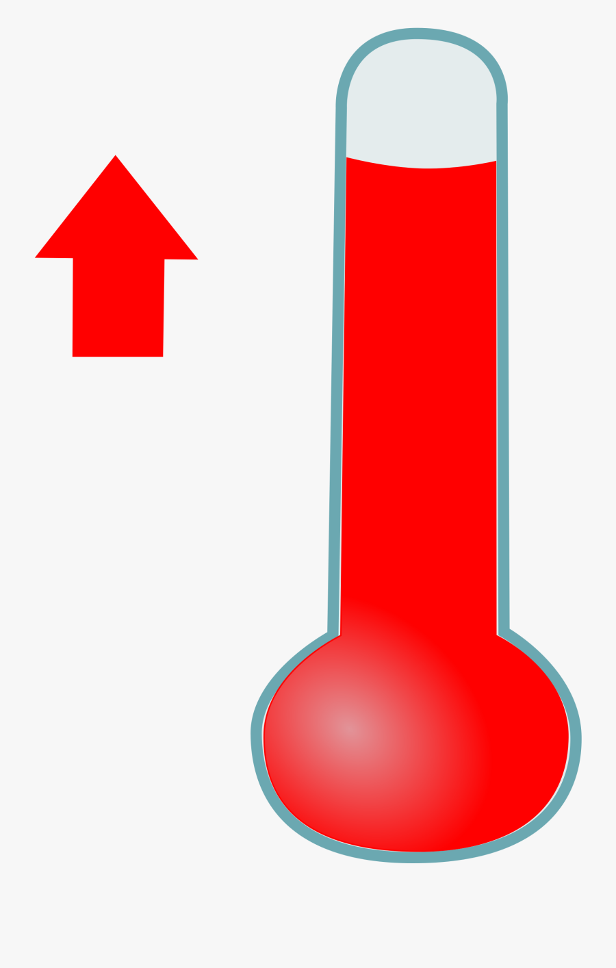 Thermometer Clipart High Resolution - Temperature Up, Transparent Clipart