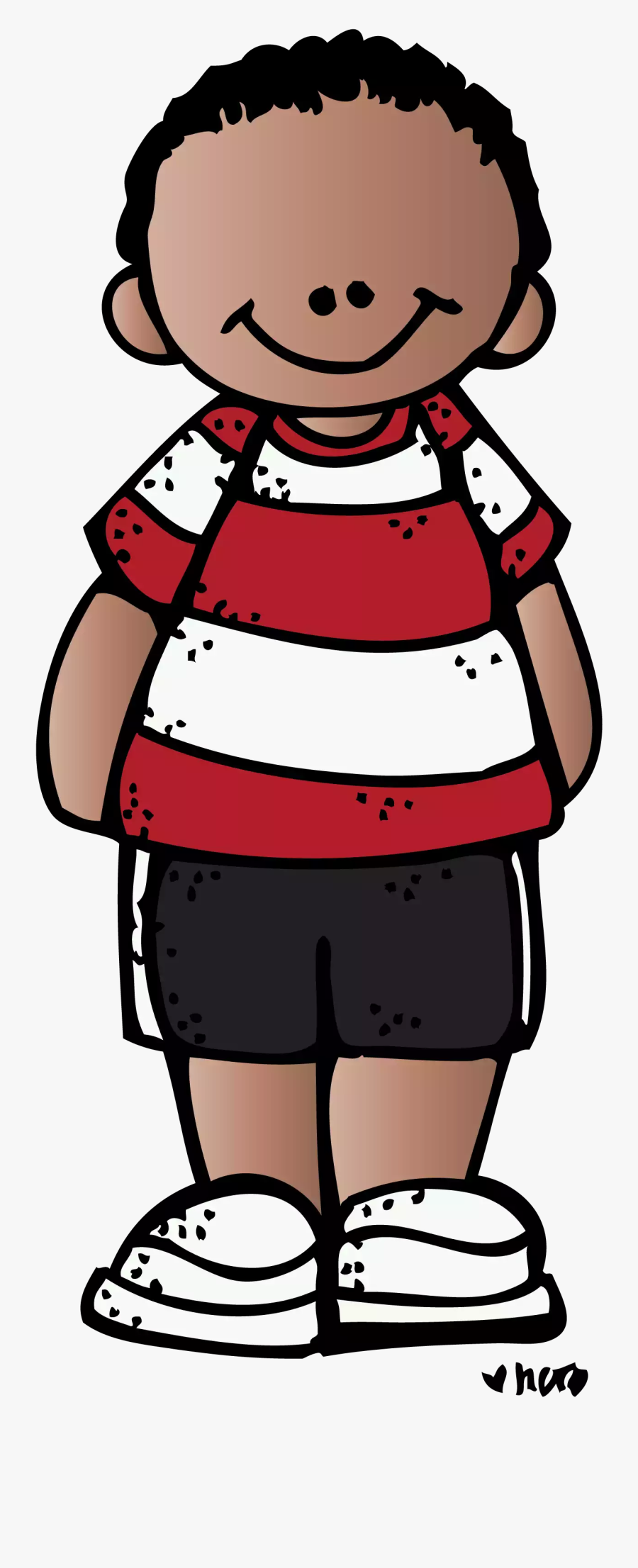 Kids Dolls, School Days, Clip Art, Niños Anime, Printable - Melonheadz Black And White, Transparent Clipart