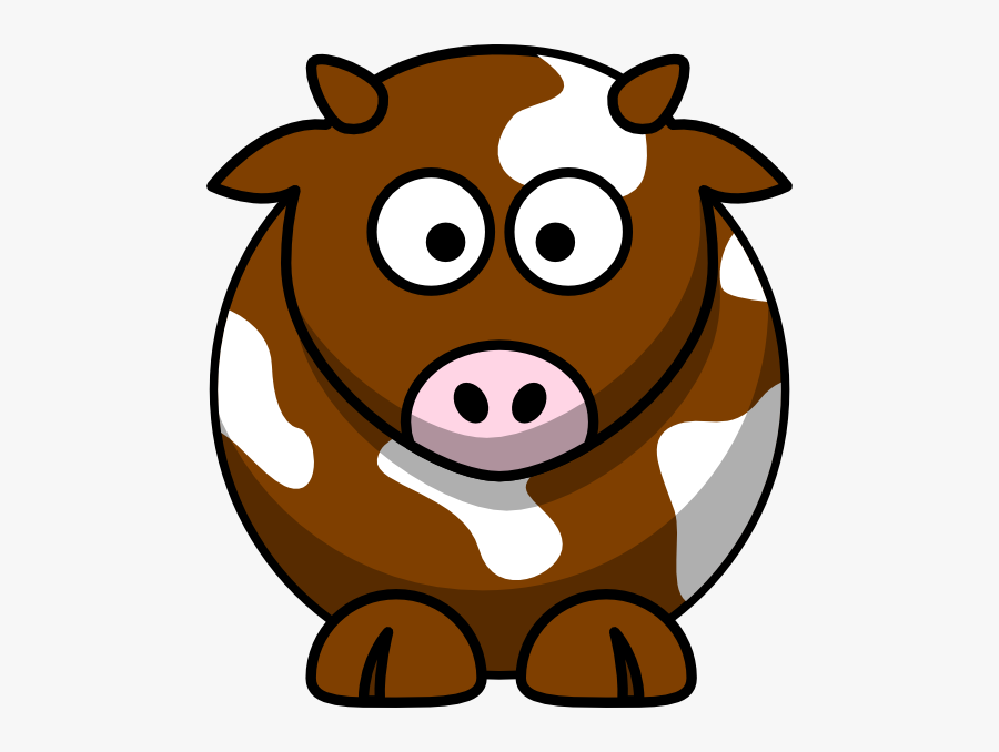 Download Brown Patch Cow Svg Clip Arts - Brown Cow Cartoon Png ...