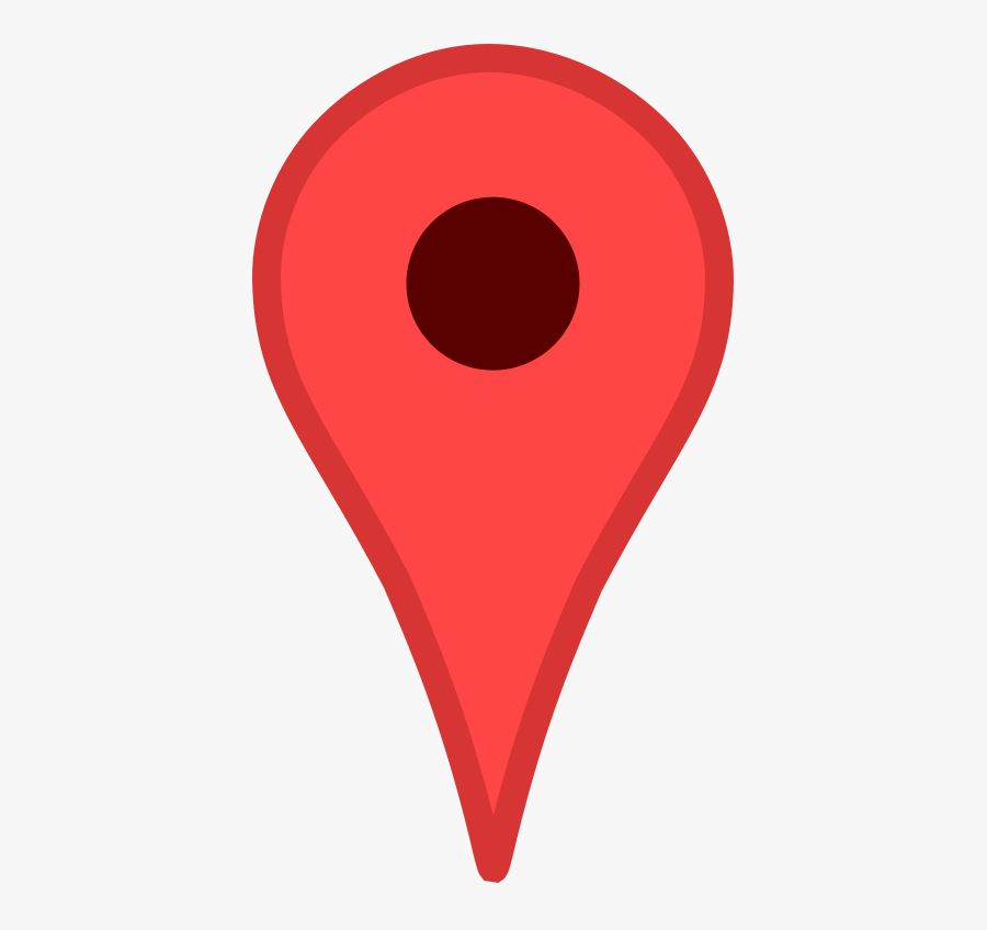 Heart,angle,organ - Google Maps Pin Clipart, Transparent Clipart