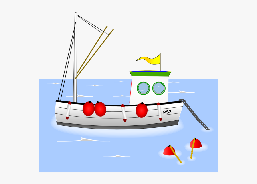 Boat Fishing Clip Art - Clip Art Fishing Boat, Transparent Clipart
