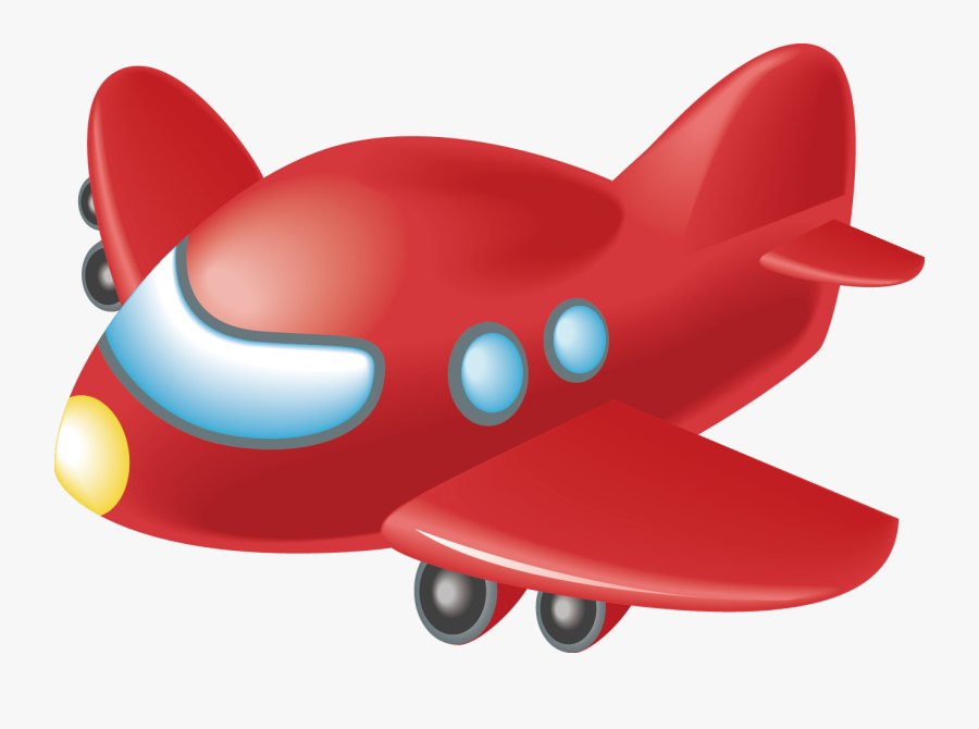 Airplane Car Clip Art Toy Aircraft Truck - Clip Art Red Airplane, Transparent Clipart