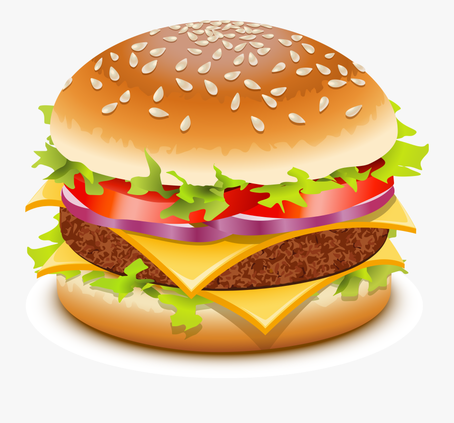 Hamburger Cartoon Clip Art 3 Image - Burger Clipart, Transparent Clipart