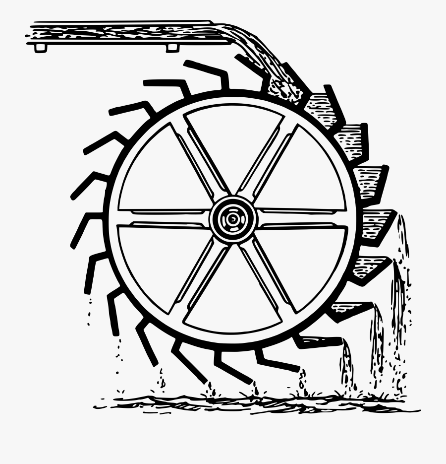 Water Mill Drawing At Getdrawings - Drawing Of Water Wheel, Transparent Clipart