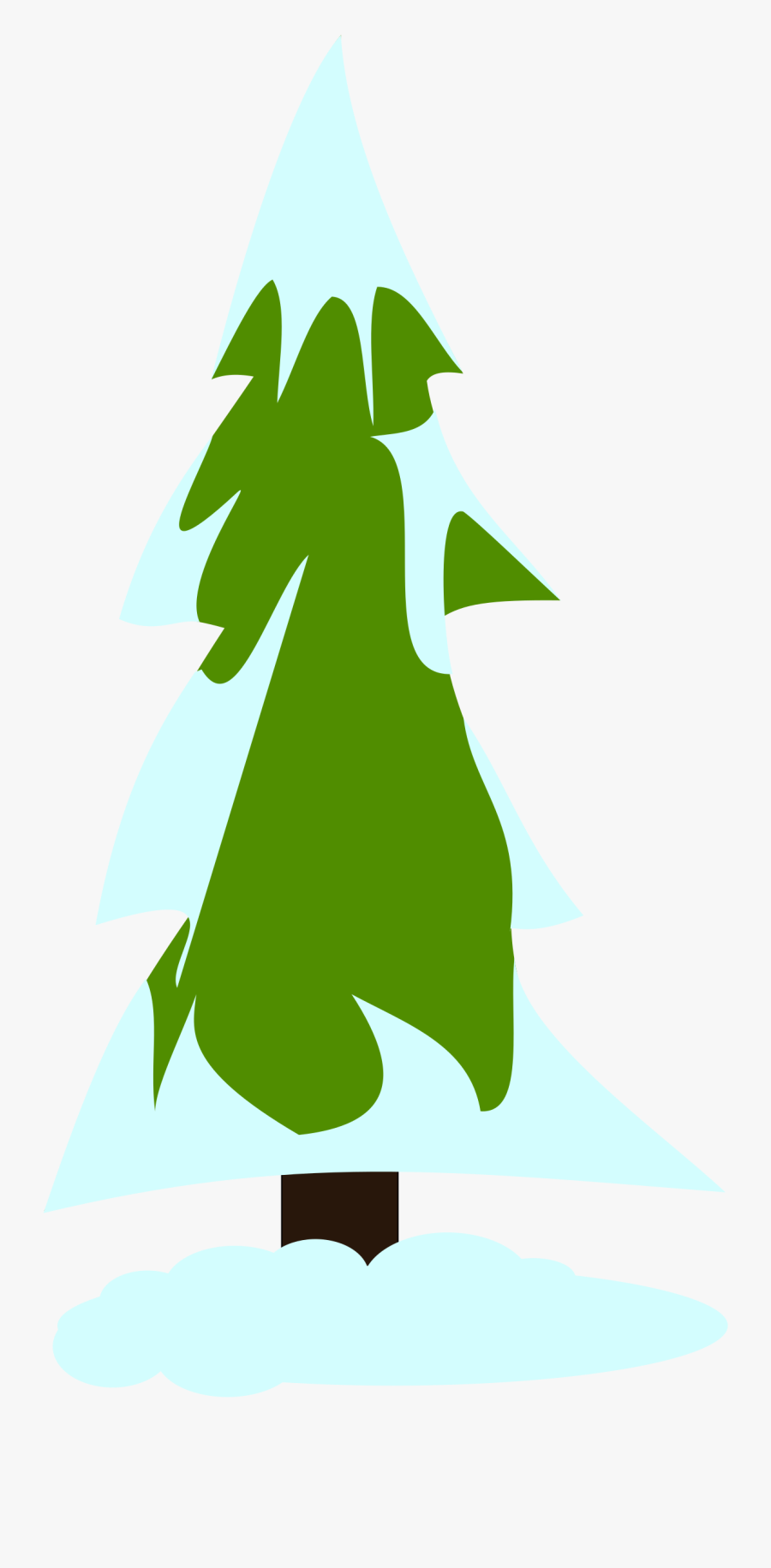 Clipart Snowy Pine Tree - Snow Tree Icon Png, Transparent Clipart