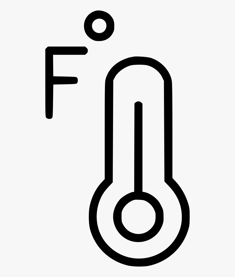 Temperature Svg Png Icon - Thermometer Fahrenheit Transparent, Transparent Clipart