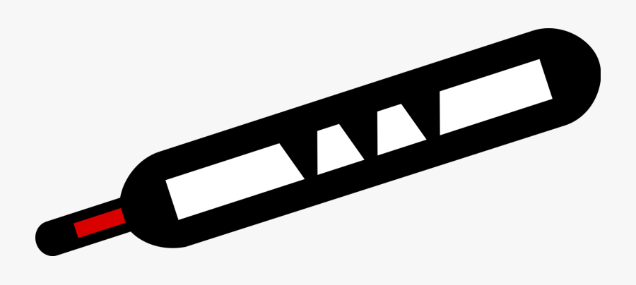 Vector Illustration Of Thermometer For Taking Patient"s - Sign, Transparent Clipart
