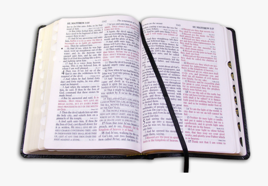 Interactive Study Tools - Bible Open To Romans 12, Transparent Clipart