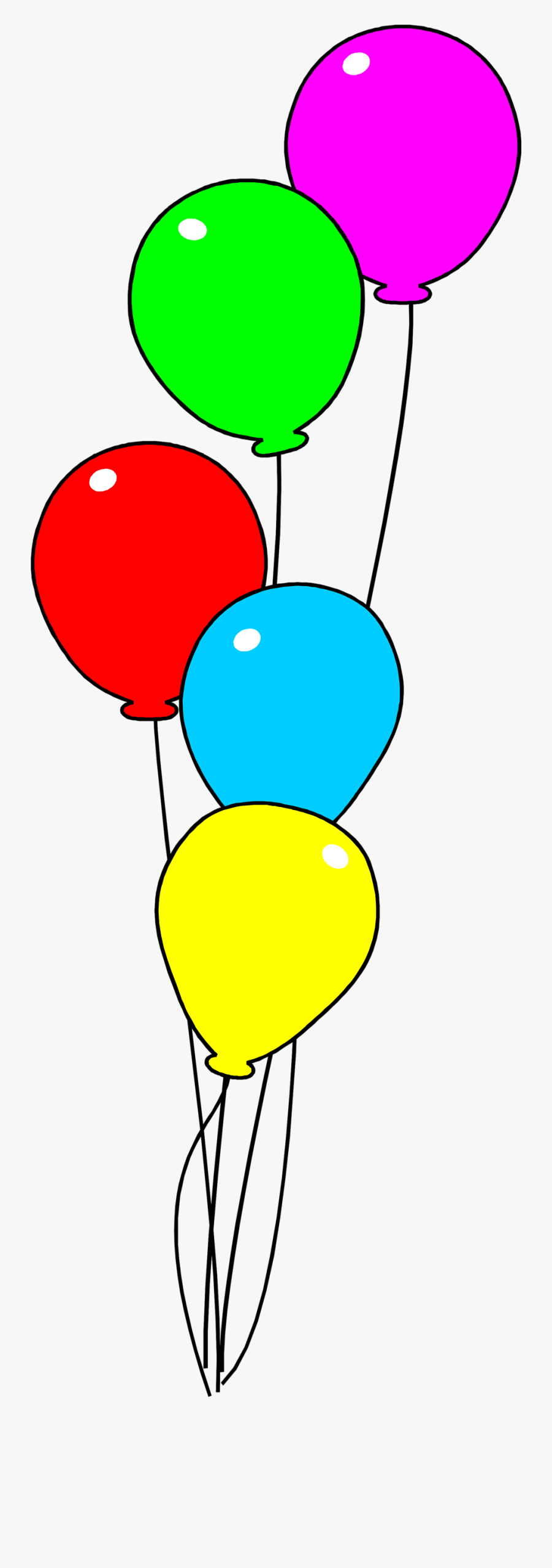 Happy Birthday Balloons Clip Art Images And Vector, Transparent Clipart