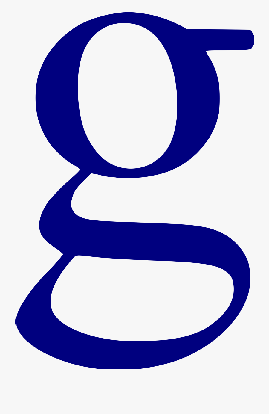 Lower Case Google G Clipart , Png Download - Blue Lowercase Letter G, Transparent Clipart