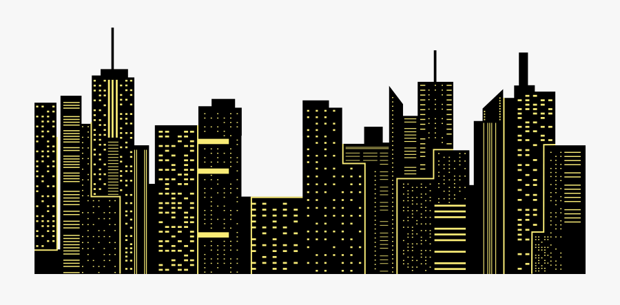 Transparent New York Skyline Silhouette Png - City Skyline Clipart Png, Transparent Clipart
