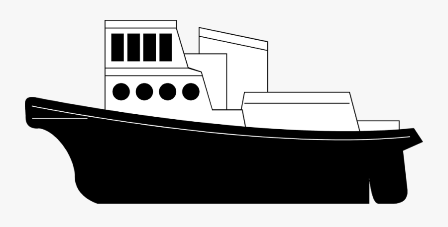 Transparent Ship Clip Art - Cargo Ship With Transparent Background, Transparent Clipart