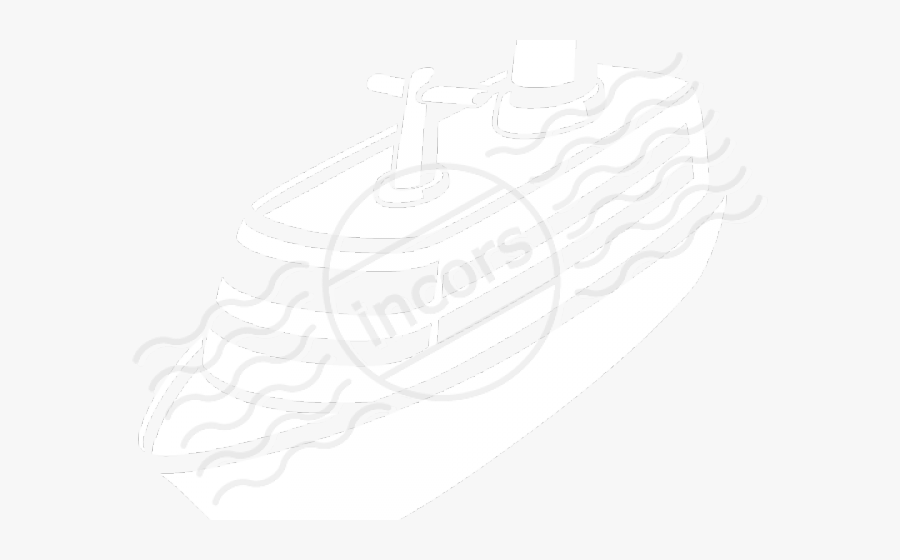 Transparent Cruise Ship Icon Png - Ship White Icon Png, Transparent Clipart