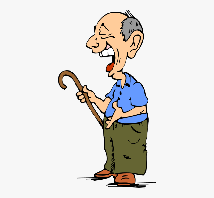 People Laughing Clipart - Old Man Transparent Cartoon, Transparent Clipart