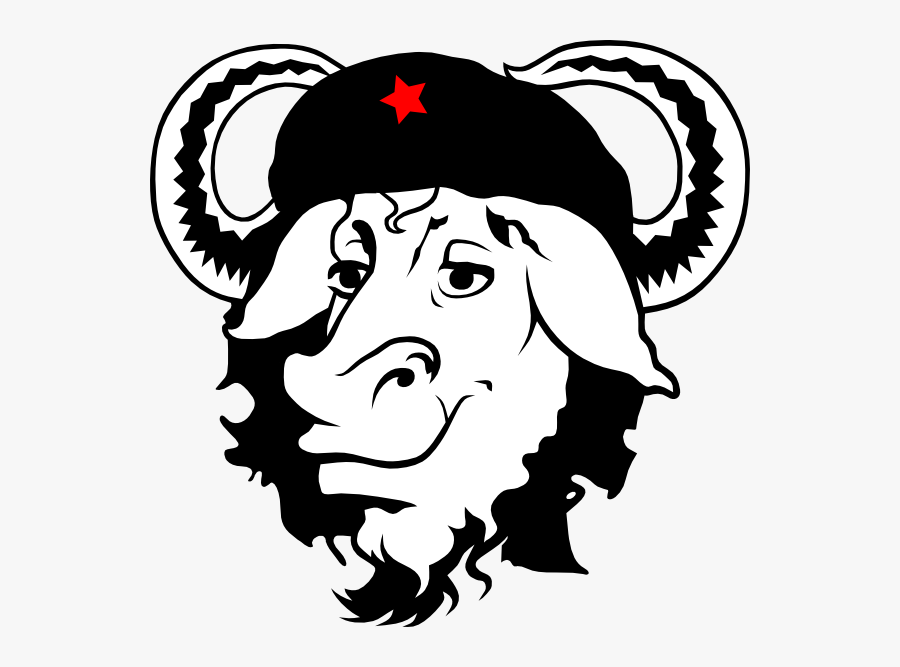 Free Vector Gnu Cap Hat Cow Clip Art - Gnu Logo, Transparent Clipart