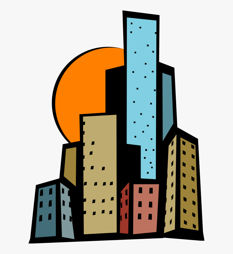 Tall City Building Clipart Free Download Png - Skyscraper Clipart, Transparent Clipart