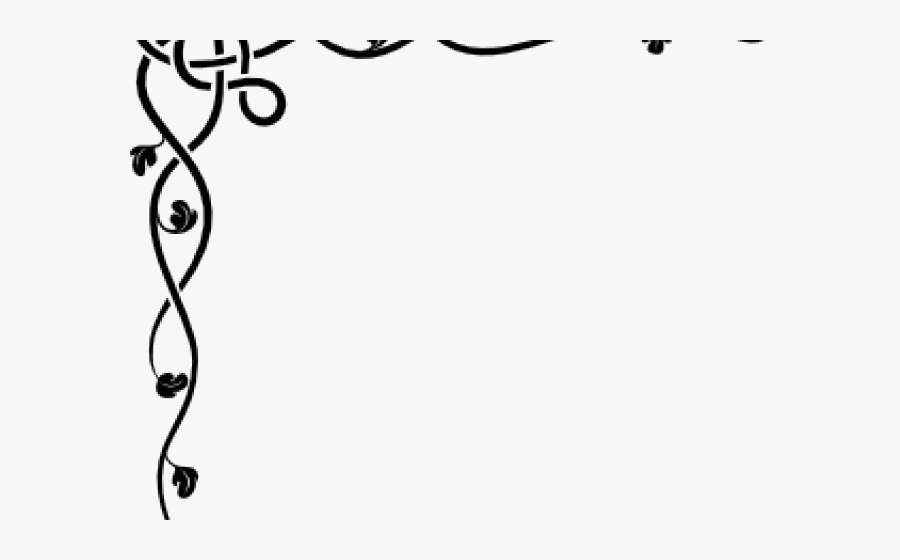 Line Clipart Corner - Paper Corner Border Designs, Transparent Clipart