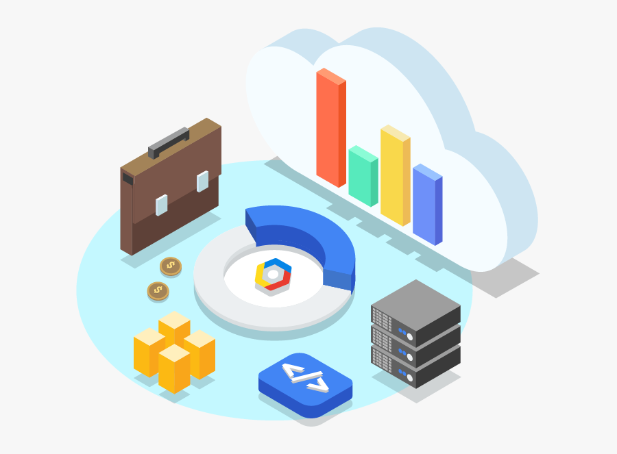 Google Cloud Platform Illustration, Transparent Clipart