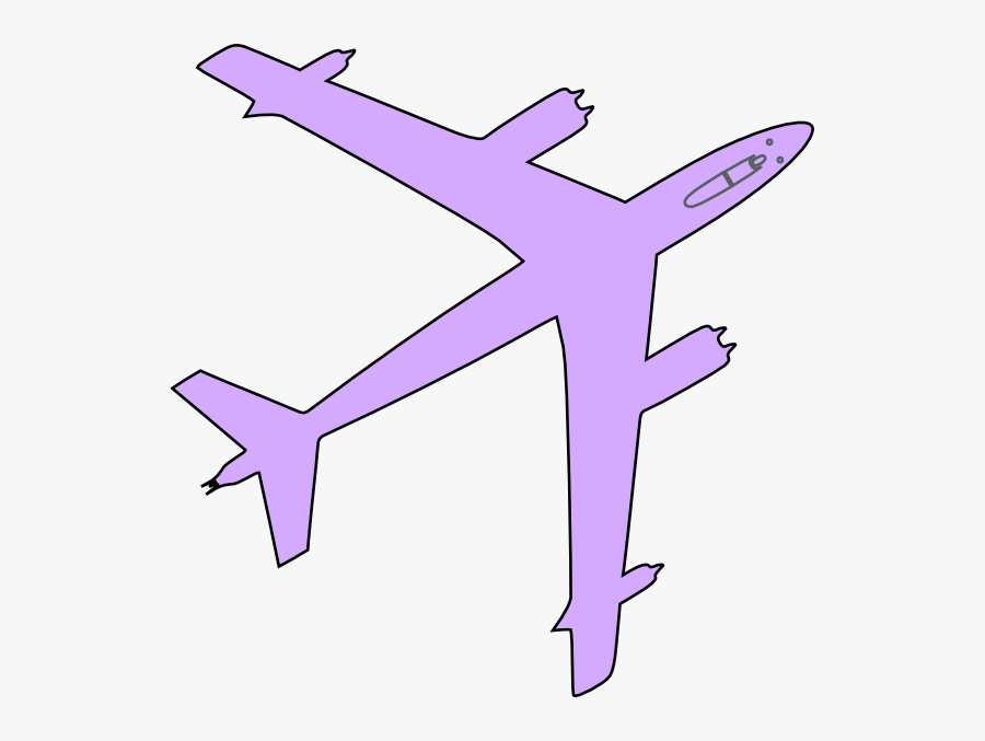 Purple Airplane Clipart, Transparent Clipart