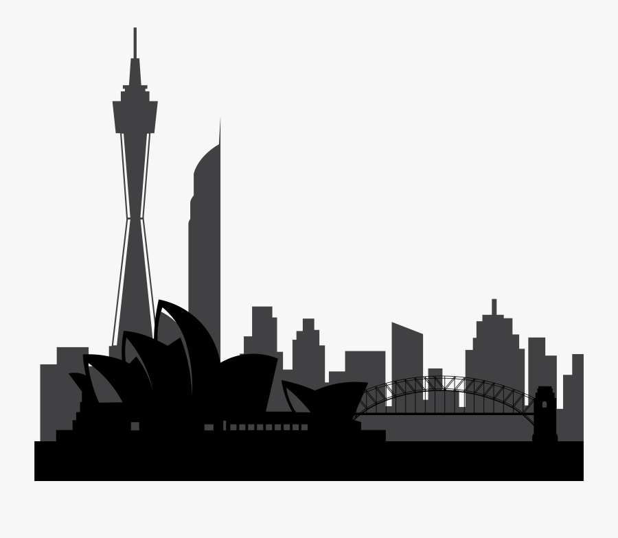 Sydney Australia Silhouette Png Clip Art, Transparent Clipart