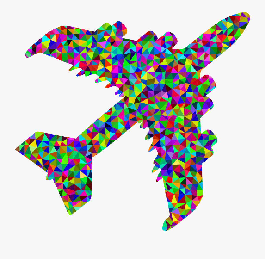 Airplane Clip Colorful Clip Art Free Download - Colorful Airplane Png Clipart, Transparent Clipart