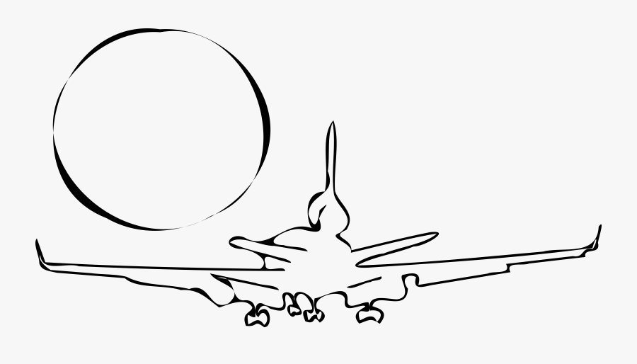 Departing Plane Picture Freeuse - Airplane, Transparent Clipart