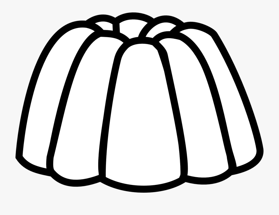 Jelly Line Art - Jello Clipart Black And White, Transparent Clipart