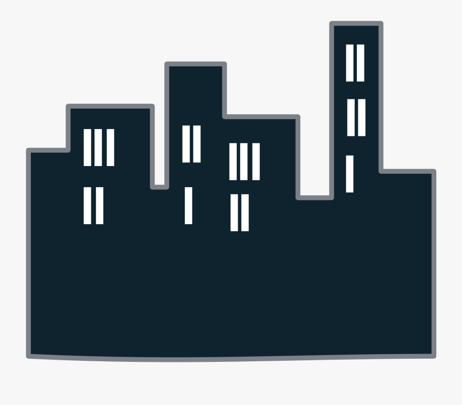 Buildings Icon Vector, Transparent Clipart