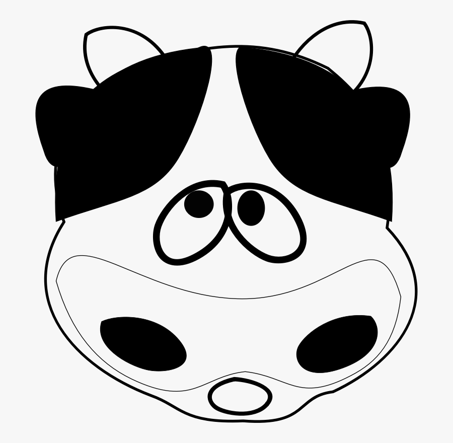 Smile Cow Svg Clip Arts - Cow Face Clip Art, Transparent Clipart