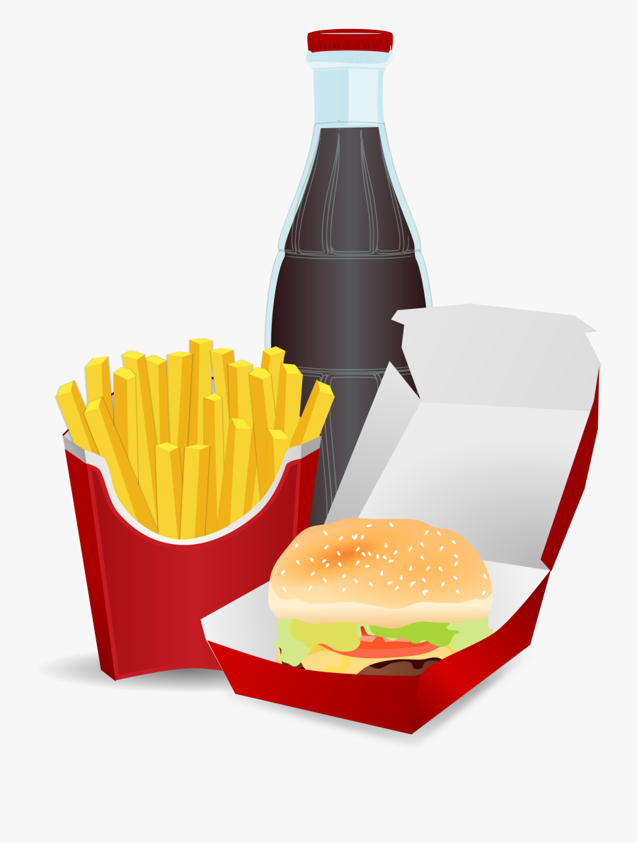 Hamburger Clipart Meal - Junk Food Clipart Png, Transparent Clipart