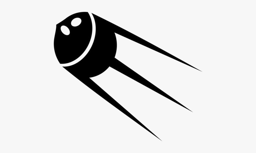 Space Clipart Cartoon - Sputnik 1 Drawing Transparent Background, Transparent Clipart