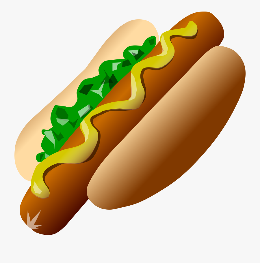Hotdog And Hamburger Clipart - Hot Dog Clip Art, Transparent Clipart