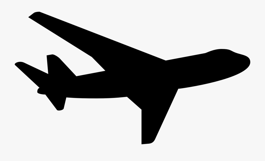 Airplane Clipart Outline - Airplane Silhouette Png, Transparent Clipart