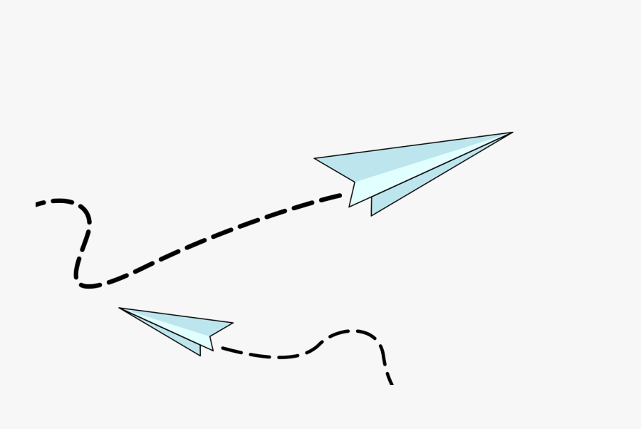 Paper Plane Airplane Flight Clip Art - Paper Plane Facebook Cover, Transparent Clipart