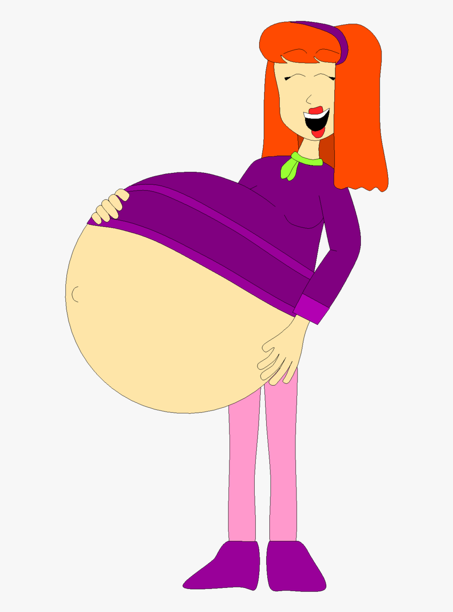 Pregnant Daphne Laughing By, Transparent Clipart