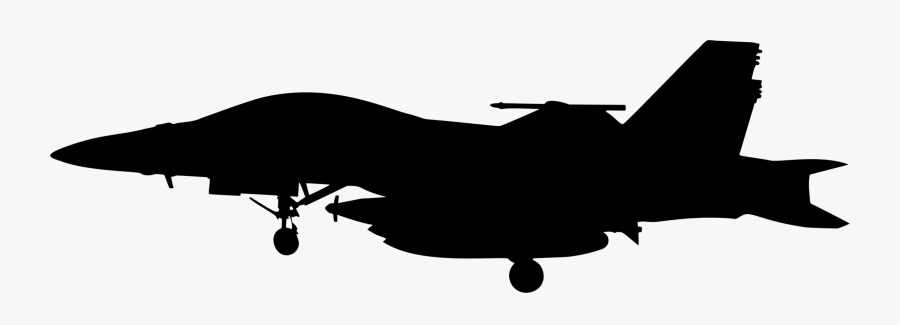 Silhouette,monochrome Photography,aircraft - Fighter Jet Png Silhouette, Transparent Clipart