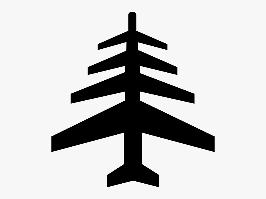 Christmas Tree Airplane Png, Transparent Clipart