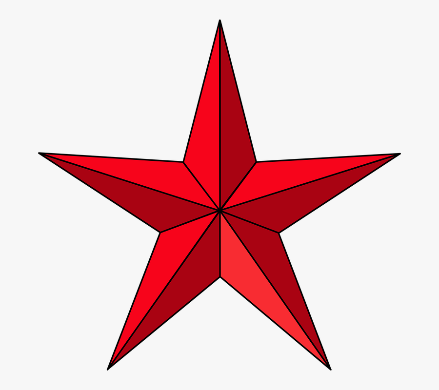 Christmas Star Red Clipart, Transparent Clipart